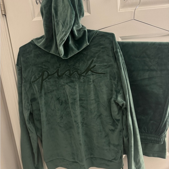 Victoria Secret Pink Velour Set - Picture 2 of 5